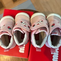 ミキハウス　ファーストシューズ　ピンクの画像