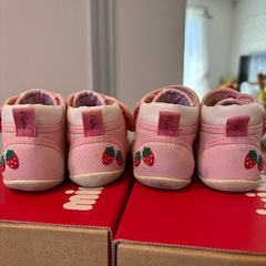 ミキハウス　ファーストシューズ　ピンクの画像