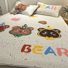 大きめ冷感敷きパッドセット！涼しい寝具3点セットの画像