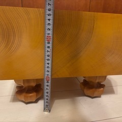 本榧　脚付き将棋盤 駒台、桐覆、布カバー付きの画像