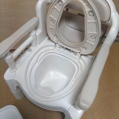 介護用　ポータブルトイレ　消臭錠つきの画像