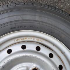 鉄ホイールタイヤセット12x3.5OB/145R12 6PR LTの画像