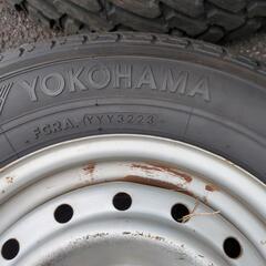 鉄ホイールタイヤセット12x3.5OB/145R12 6PR LTの画像