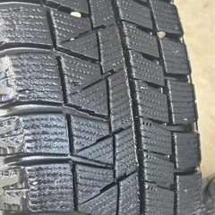 BRIDGESTONE（ブリヂストン） BLIZZAK REVO GZ  155/65R14 2014年21週　スタッドレス 冬用 タイヤ ダイハツ純正 アルミホイールの画像