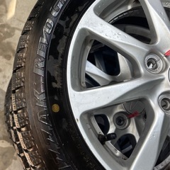 BRIDGESTONE（ブリヂストン） BLIZZAK REVO GZ  155/65R14 2014年21週　スタッドレス 冬用 タイヤ ダイハツ純正 アルミホイールの画像
