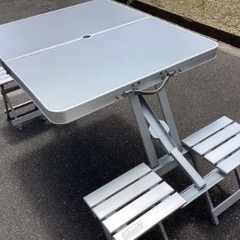 廃番 希少 Coleman アルミニウムピクニックテーブル (Mino) 大東