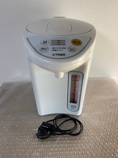 タイガー　マイコン電動ポット PDR-G301W （ホワイト） Amazon | タイガー 魔法瓶 マイコン 電気 ポット 3L ホワイト