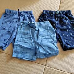 子供服⑥　ズボン　青色　90〜100サイズ　3点の画像