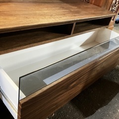 ロ2508-182 テレビボード ブラウン 収納付き 中古美品の画像