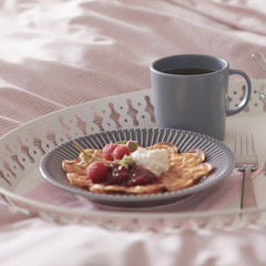 【IKEA】 ROMANTISK ロマンティスク ホワイト トレー トレイ  52x39 cmの画像