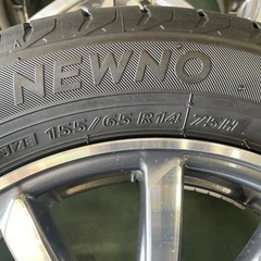 ☆*:.｡. ホンダ　N-WGNカスタム純正アルミ　タイヤほぼ新品.｡.:*☆の画像