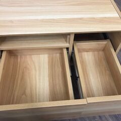 【ジャングルジャングル広陵店】センターテーブル　ドレッサー　ナチュラルの画像