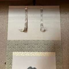 掛け軸　導人　彩彩山水の画像