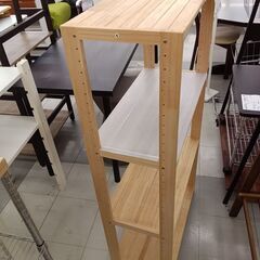 ★リユースのサカイ千葉中央店★期間限定割引有  木製ラック  H121×D30×W62 クリーニング済み TC4119の画像