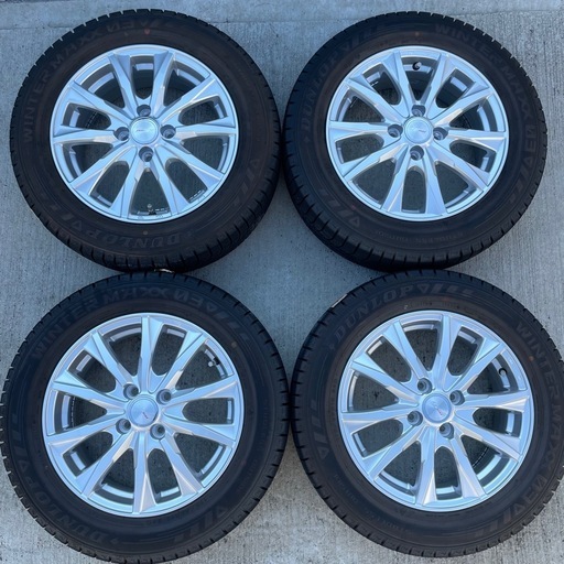 スタッドレス WINTER MAXX 03 4本セットPCD100 15×5.5J 175/65R15 ダンロップ アクア ウィンターマックス インセット42