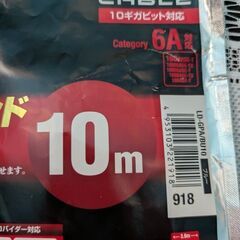 エレコムランケーブル6A対応10mの画像
