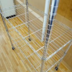【リユースのサカイ八街店】★ジモティ割あり★ スチールラック　シルバー　クリーニング済　YJ7205の画像