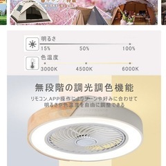 シーリングファンファン※リモコン反応しない為ジャンク品で！の画像