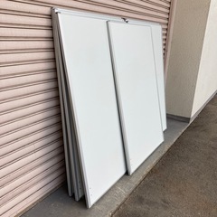 パーテーション　連結　100×2.5×150cm　　在庫6枚　オフィス　間仕切り　ホワイトの画像