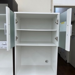 リユースのサカイ東金店 NITORI 食器棚 白 TJ13710の画像