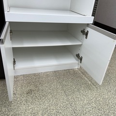 リユースのサカイ東金店 NITORI 食器棚 白 TJ13710の画像