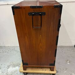 直接引取　昭和レトロ 木製 船箪笥 舟箪笥 車箪笥 ふなだんす　レトロタンス　帳場箪笥 タンス の画像