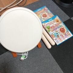 Wii U  太鼓の達人　太鼓.鉢.ソフト2個セットの画像
