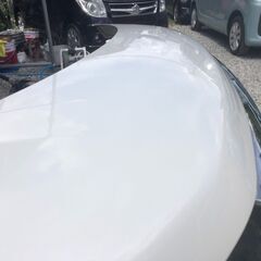 MK53Sスペーシアカスタム純正ボンネット雹害パールホワイトの画像