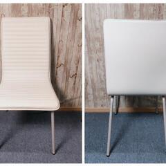 美品　ニトリ　ダイニングチェア　DCクーボ3 PVC WH 白　NITORIの画像