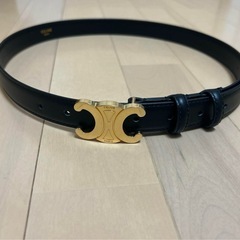 CELINE トリオンフ トリヨンレザーベルト スムースカーフスキン　80cmの画像