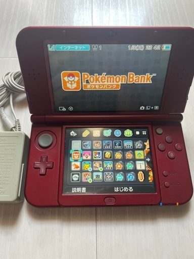【オンライン可】newニンテンドー3DSLL  メタリックレッド