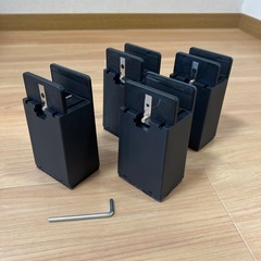 10cm　継ぎ脚 テーブル高さ調整器具 【平角】机 高さ調整 高さ調整の画像