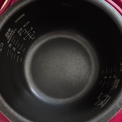 炊飯器　赤　3合炊きの画像