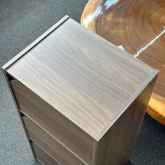 店頭引き渡し 中古 収納ボックス 3段 木製 ラック 棚 家具の画像