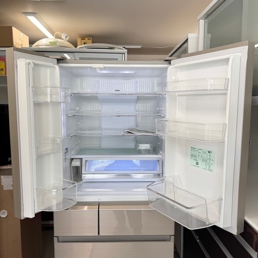 【超美品‼️】パナソニック 2019年製 470Lノンフロン冷凍冷蔵庫 自動製氷 高級ガラスドア エコナビ ナノイー マチュアゴールド