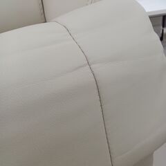 ★リユースのサカイ日立店★HJ7323  オフィスチェア オフホワイト H99×D60×W70 クリーニング済み の画像