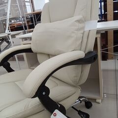 ★リユースのサカイ日立店★HJ7323  オフィスチェア オフホワイト H99×D60×W70 クリーニング済み の画像