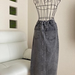 デニムスリットスカートの画像