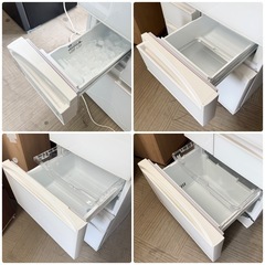 【超美品‼️】東芝 2022年製 411Lノンフロン冷凍冷蔵庫 自動製氷 高級ガラスドア タッチオープン タッチパネル グランホワイト♪の画像