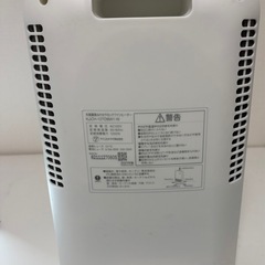【目立った傷や汚れなし】 アイリスオーヤマ 大風量 首ふりセラミックファンヒーター KJCH-12TDSW1-W（2021年製）の画像