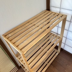 ウッド、収納棚の画像