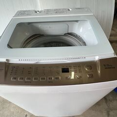 ヤマダ　2023年製　8kg　全自動洗濯機　YWM-TV80G1　お近くなら無料配達いたします。の画像