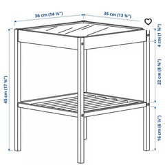 IKEA NESNA ネスナ サイドテーブル 北欧 インテリアの画像
