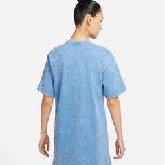 NIKE ウォッシュ ドレスTシャツ ワンピース半袖 ロング丈ワンピスウェット の画像