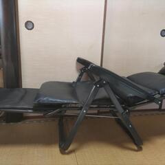 【交渉中】リクライニングチェア　フットレストつき　折りたたみ可の画像