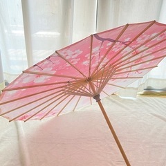 【取引中】ピンク和傘⭐︎七五三・コスプレなど撮影小物にの画像