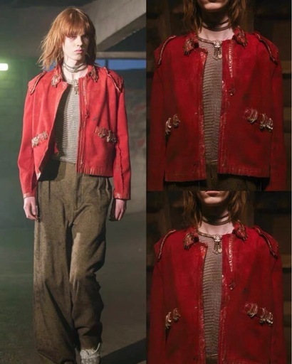 Enfants Riches Déprimés Red jacket with pins