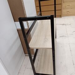 リユースのサカイ栃木店★ジモティ割あり★  ラック ブラック×ベージュ W71×D23×H71 クリーニング済み TC10121の画像