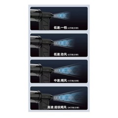 電動エアダスター エアダスター ブロワー ハンディ掃除機 4段階風量調整の画像