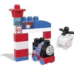 【ブロックたっぷり】トーマス　メガブロック＋ハロルドブロック＋10までつなげて3点セットの画像